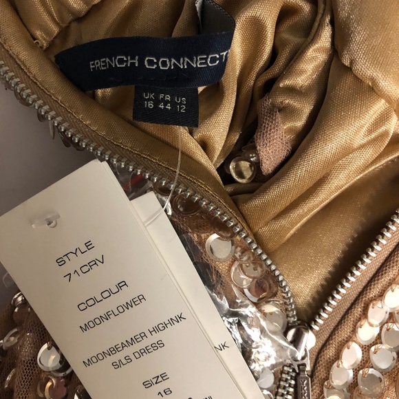 NEW French Connection Moonbeam Dress US 12 - Picture 5 of 5